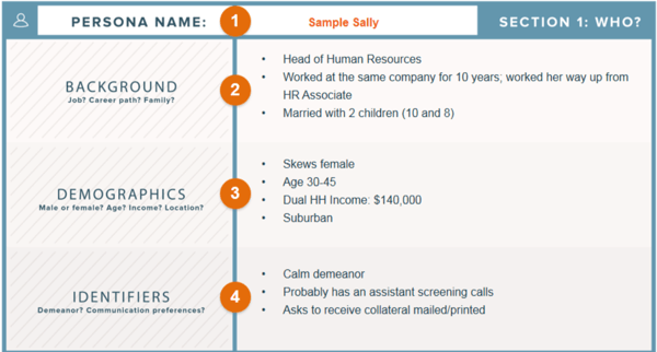 Buyer Persona worksheet