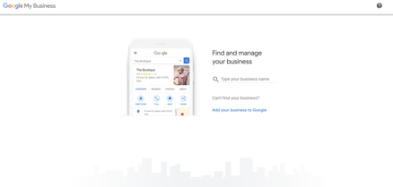 Google My Business Sign-up